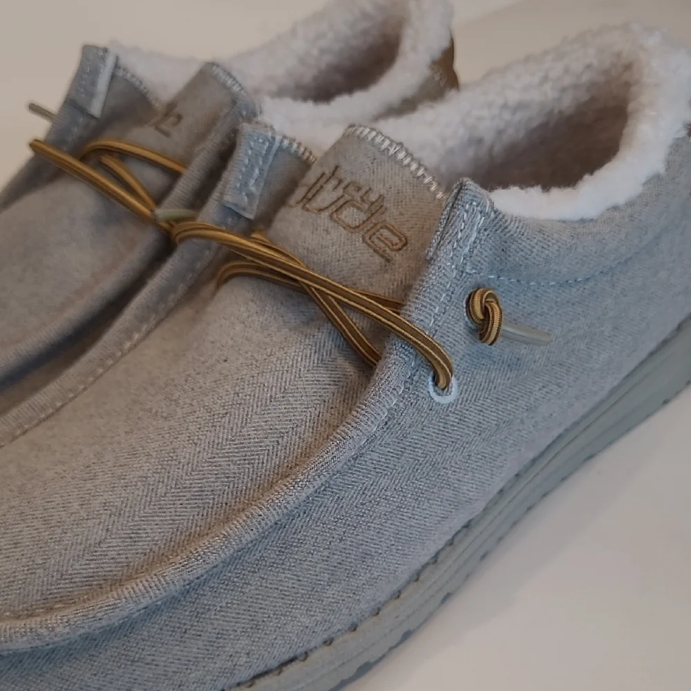 Hey Dude Wally Herringbone Canvas Loafer Chukka-Style Slide/ Slip On